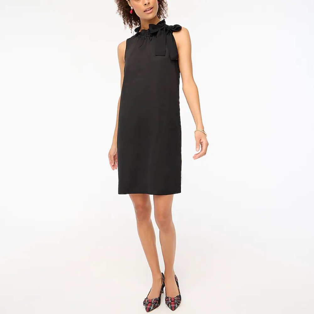 NWT J. Crew Bow-Neck Shift Dress
